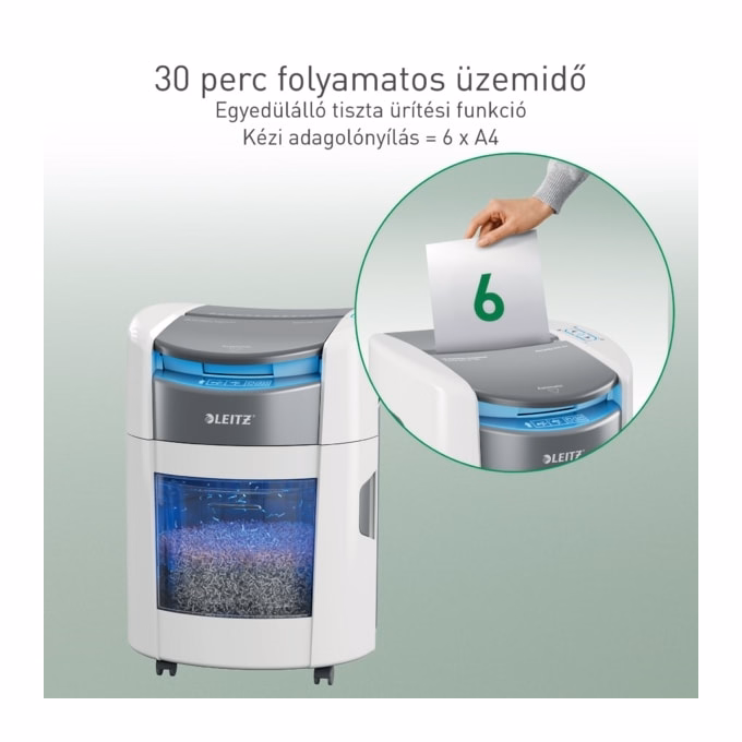 Iratmegsemmisítő LEITZ IQ OptiMax Autofeed Home Office P5 150 lap