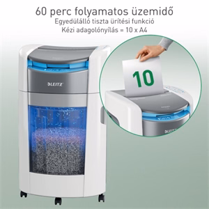 Iratmegsemmisítő LEITZ IQ OptiMax Autofeed Office P4 300 lap