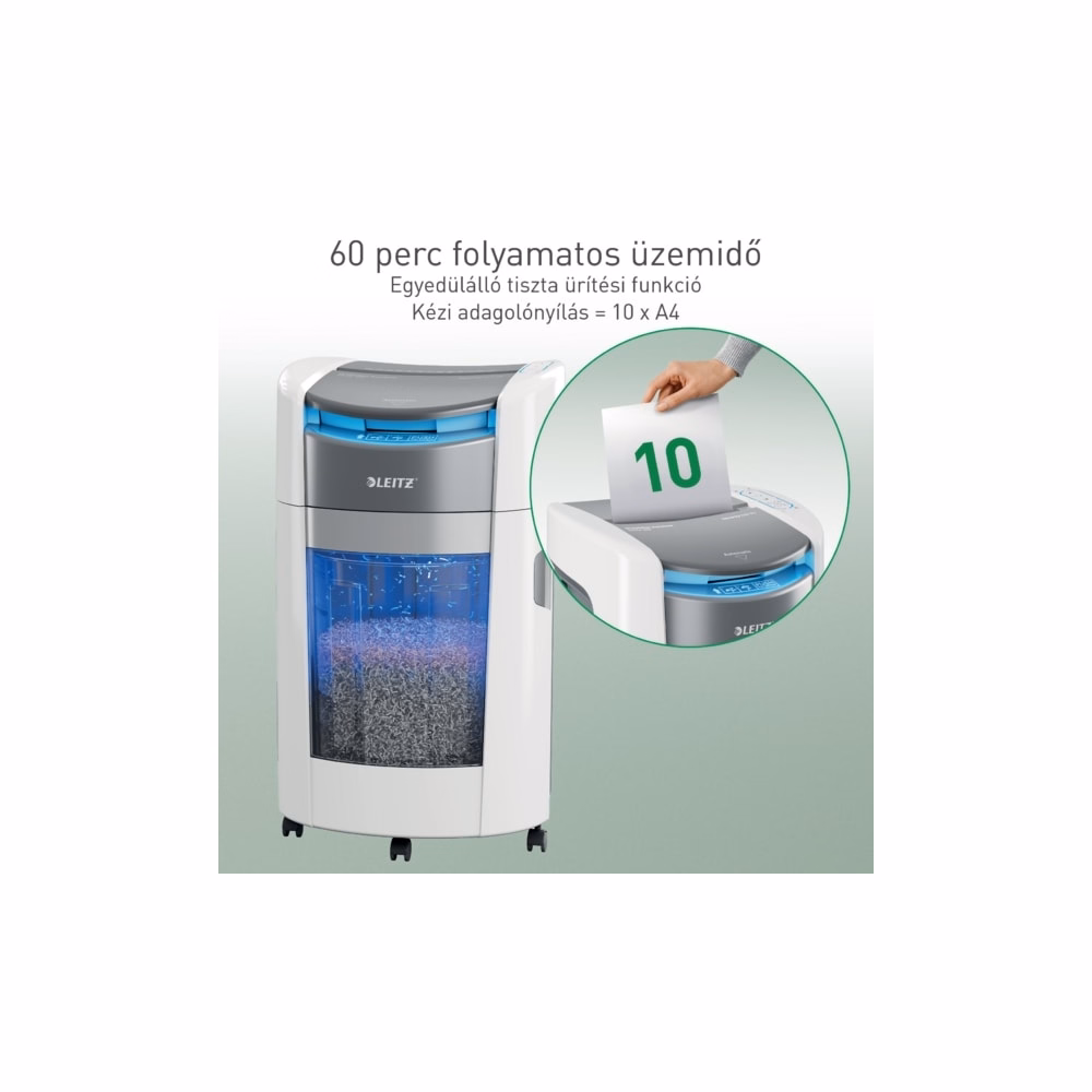 Iratmegsemmisítő LEITZ IQ OptiMax Autofeed Office P4 300 lap