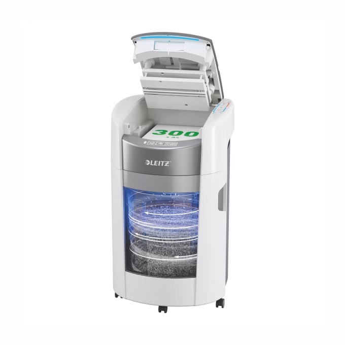 Iratmegsemmisítő LEITZ IQ OptiMax Autofeed Office P5 300 lap