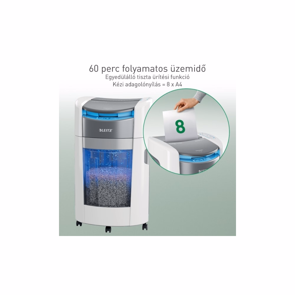 Iratmegsemmisítő LEITZ IQ OptiMax Autofeed Office P5 300 lap