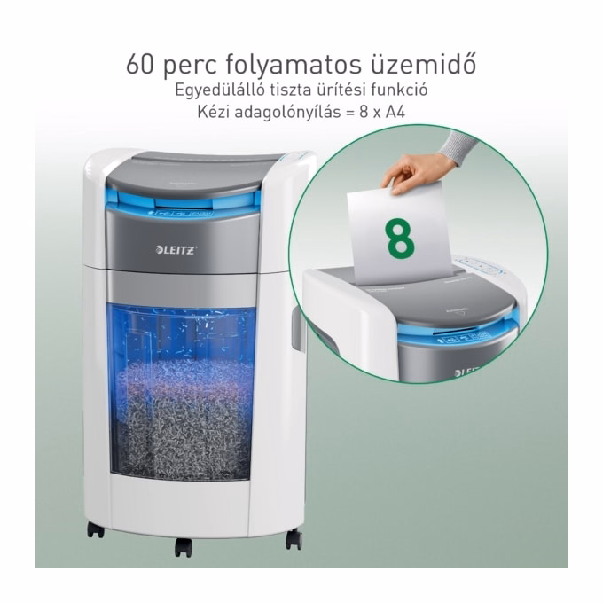 Iratmegsemmisítő LEITZ IQ OptiMax Autofeed Office P5 300 lap