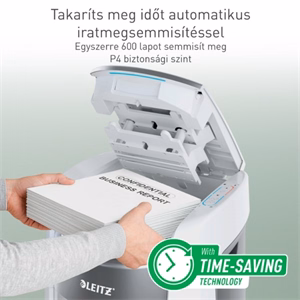 Iratmegsemmisítő LEITZ IQ OptiMax Autofeed Office Pro P4 600 lap