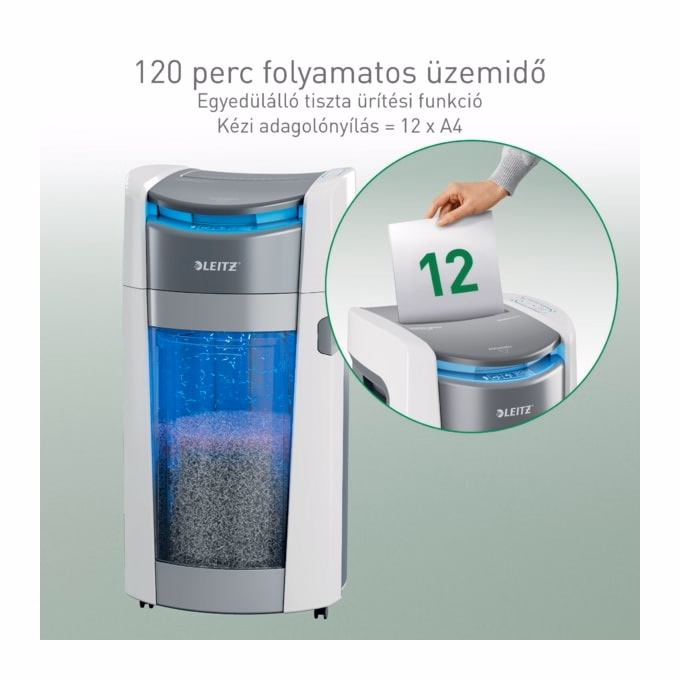 Iratmegsemmisítő LEITZ IQ OptiMax Autofeed Office Pro P4 600 lap