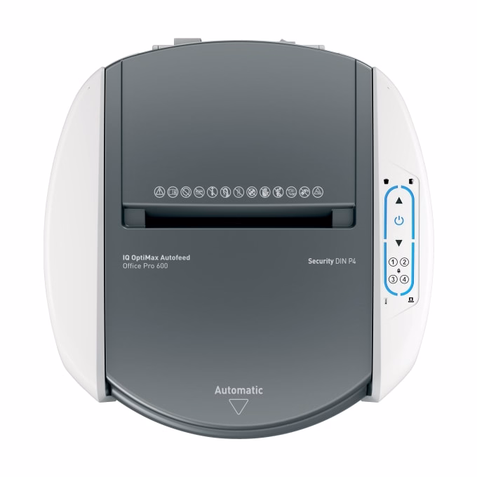 Iratmegsemmisítő LEITZ IQ OptiMax Autofeed Office Pro P4 600 lap