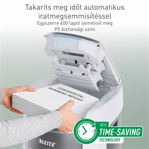 Iratmegsemmisítő LEITZ IQ OptiMax Autofeed Office Pro P5 600 lap
