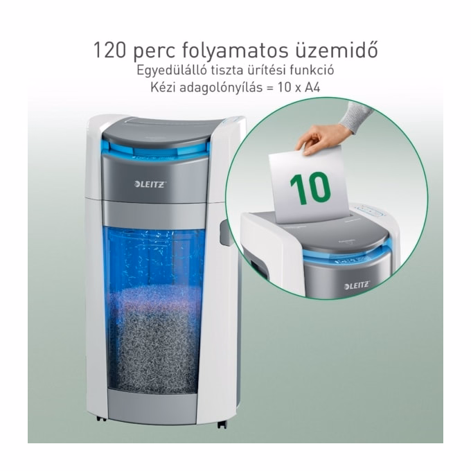 Iratmegsemmisítő LEITZ IQ OptiMax Autofeed Office Pro P5 600 lap