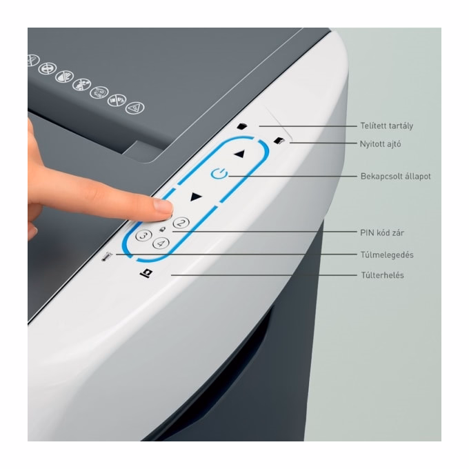 Iratmegsemmisítő LEITZ IQ OptiMax Autofeed Office Pro P5 600 lap