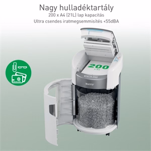Iratmegsemmisítő LEITZ IQ OptiMax Autofeed SmallOffice P4 200 lap