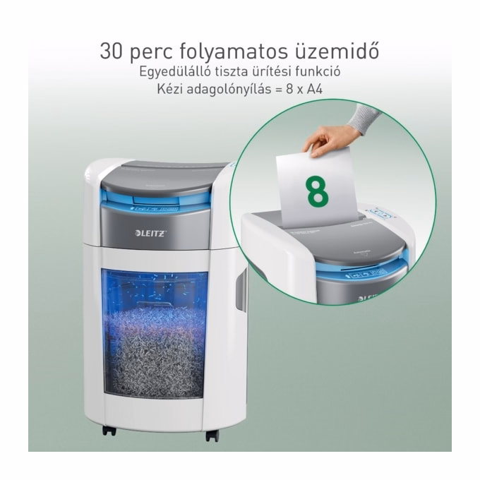 Iratmegsemmisítő LEITZ IQ OptiMax Autofeed SmallOffice P4 200 lap