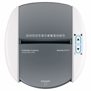 Iratmegsemmisítő LEITZ IQ OptiMax Autofeed SmallOffice P4 200 lap