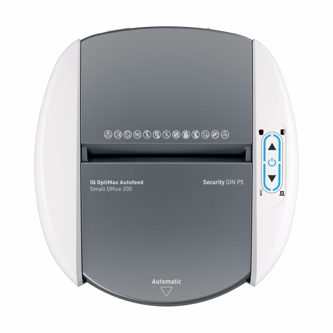 Iratmegsemmisítő LEITZ IQ OptiMax Autofeed SmallOffice P4 200 lap