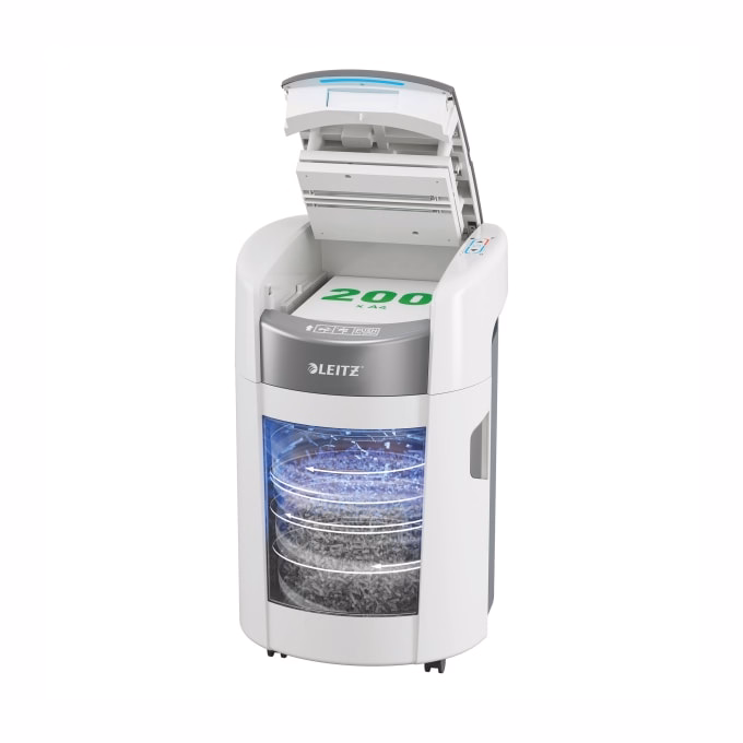 Iratmegsemmisítő LEITZ IQ OptiMax Autofeed SmallOffice P5 200 lap