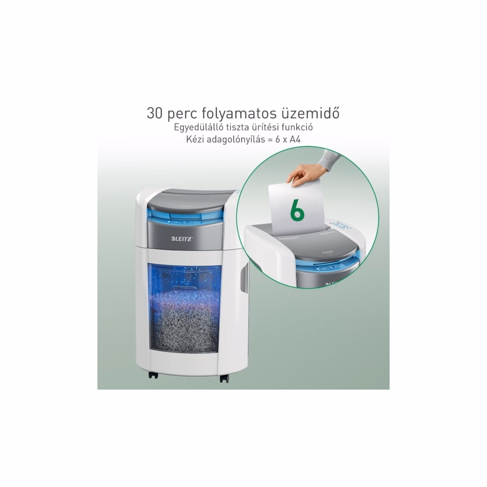 Iratmegsemmisítő LEITZ IQ OptiMax Autofeed SmallOffice P5 200 lap