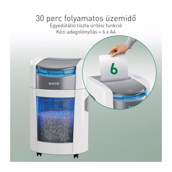 Iratmegsemmisítő LEITZ IQ OptiMax Autofeed SmallOffice P5 200 lap