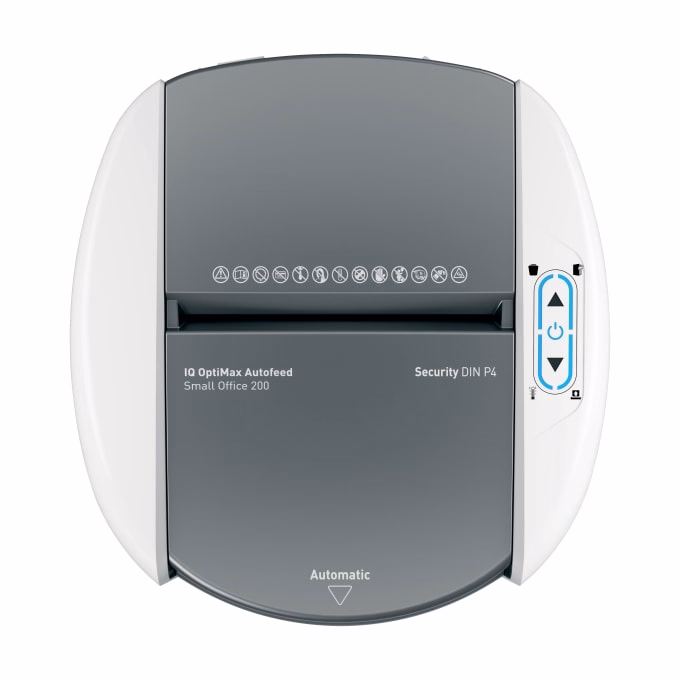 Iratmegsemmisítő LEITZ IQ OptiMax Autofeed SmallOffice P5 200 lap