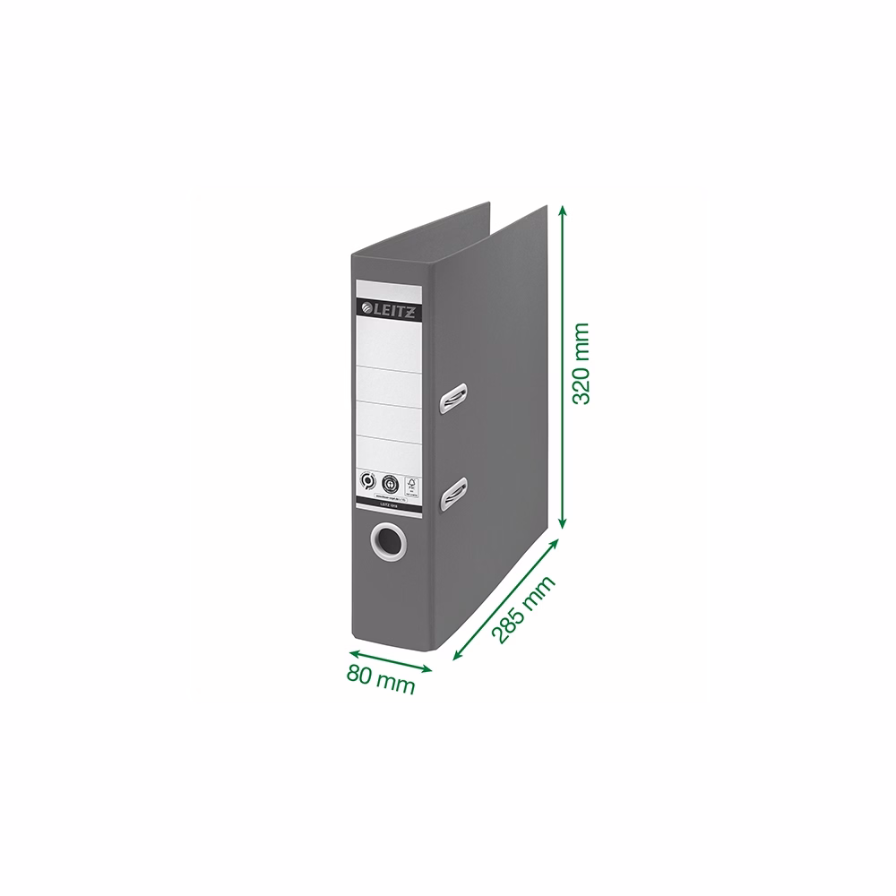 Iratrendező LEITZ Recycle A/4 80 mm 180° zöld