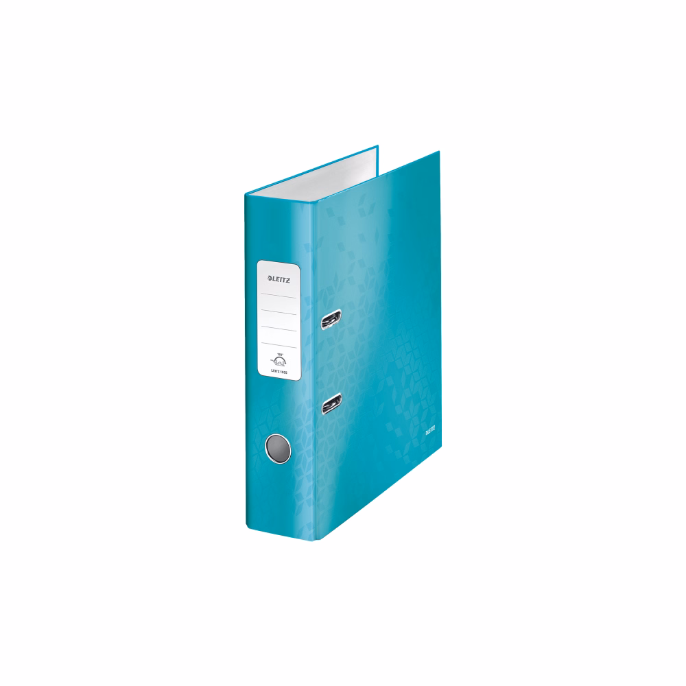 Iratrendező LEITZ Wow A/4 80 mm 180° metálfényű jégkék Iratrendező LEITZ Wow A/4 80 mm 180° metálfényű jégkék