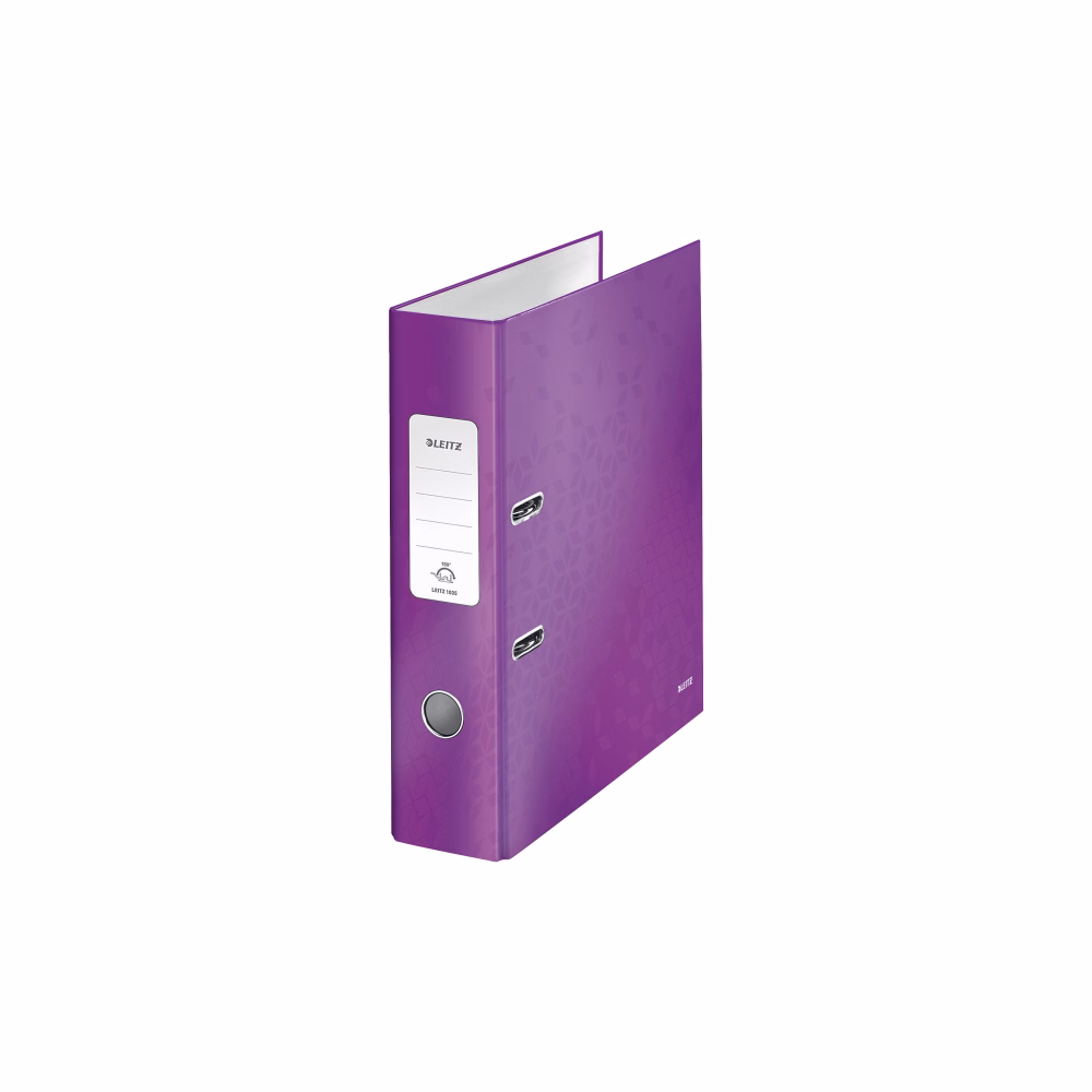 Iratrendező LEITZ Wow A/4 80 mm 180° metálfényű lila