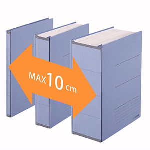 Iratrendező PLUS Zero Max A/4 bővíthető 18-118 mm kék