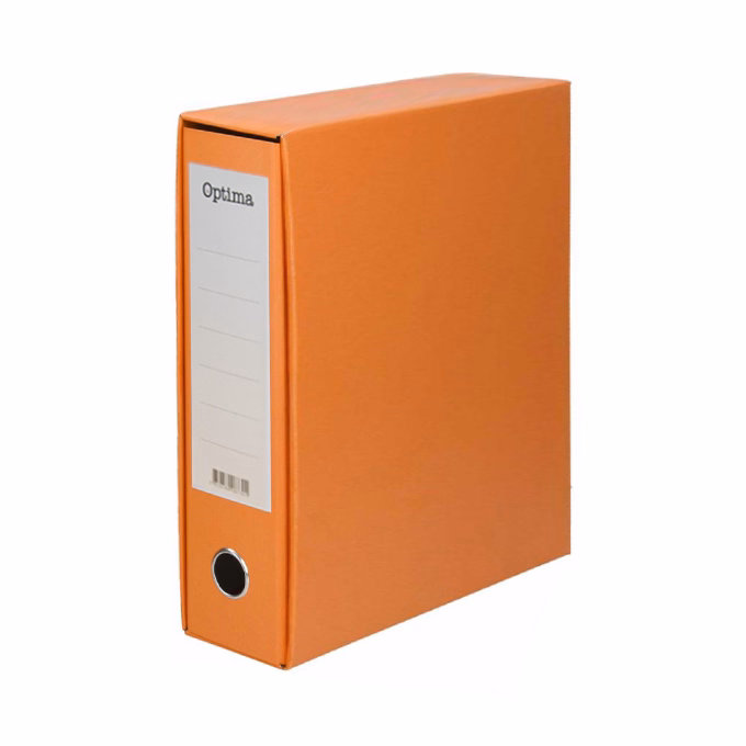 Iratrendező tokos OPTIMA A/4 80 mm narancs