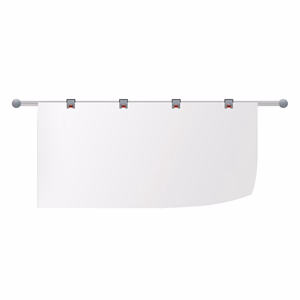 Iratrögzítő sín MAUL aluminium állítható iratrögzítővel 104,5cm