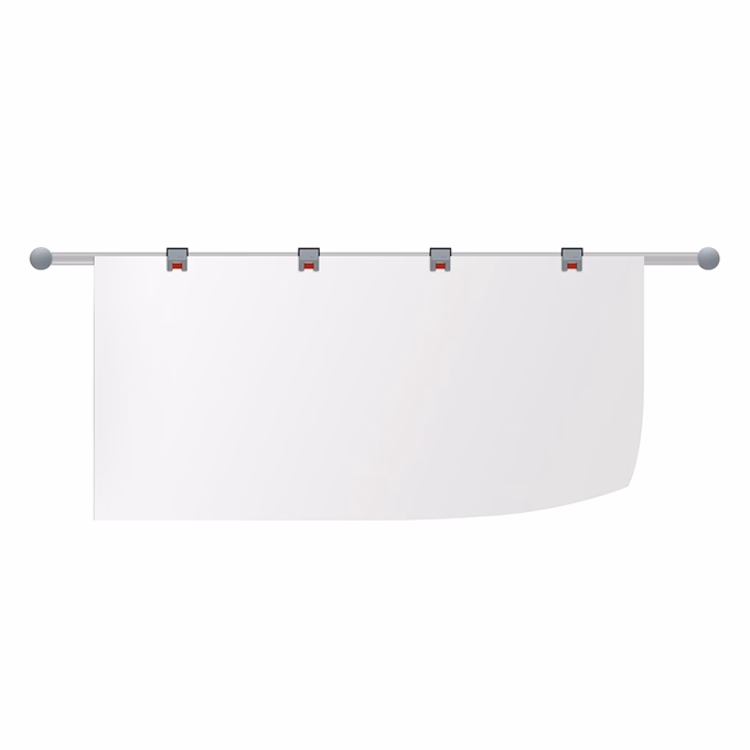 Iratrögzítő sín MAUL aluminium állítható iratrögzítővel 104,5cm