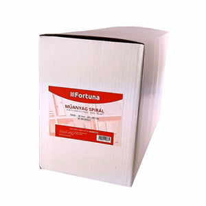 Iratspirál műanyag FORTUNA 38mm 281-340 lap fehér 50/dob