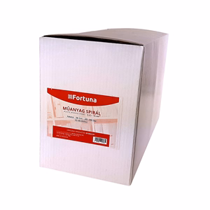 Iratspirál műanyag FORTUNA 38mm 281-340 lap fekete 50/dob Iratspirál műanyag FORTUNA 38mm 281-340 lap fekete 50/dob