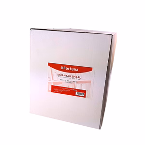 Iratspirál műanyag FORTUNA 51mm 411-450 lap fehér 50/dob Iratspirál műanyag FORTUNA 51mm 411-450 lap fehér 50/dob