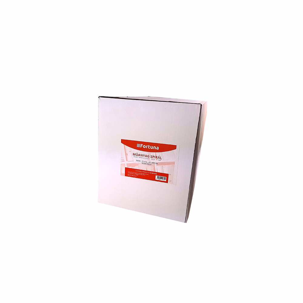 Iratspirál műanyag FORTUNA 51mm 411-450 lap fehér 50/dob Iratspirál műanyag FORTUNA 51mm 411-450 lap fehér 50/dob