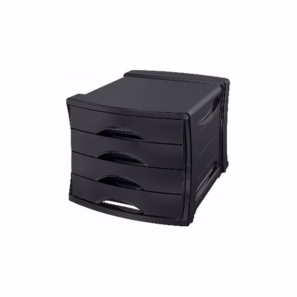 Irattartó ESSELTE Europost 4 fiókos fekete