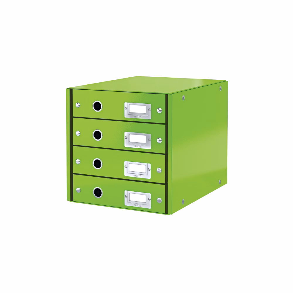 Irattartó LEITZ Click & Store 4 fiókos zöld