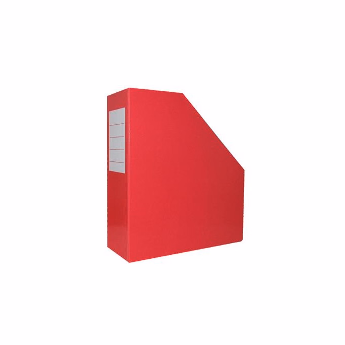 Irattartó papucs 90 mm karton fóliás piros