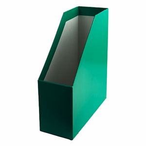 Irattartó papucs 90 mm karton fóliás zöld