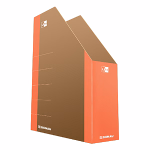 Irattartó papucs DONAU Life 75 mm karton neon narancssárga-barna