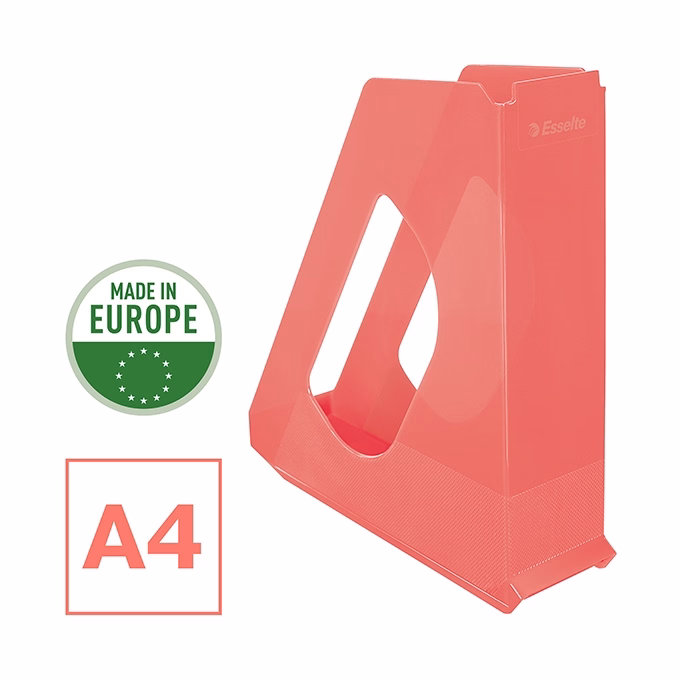 Irattartó papucs ESSELTE Colour Breeze 68 mm műanyag áttetsző korall