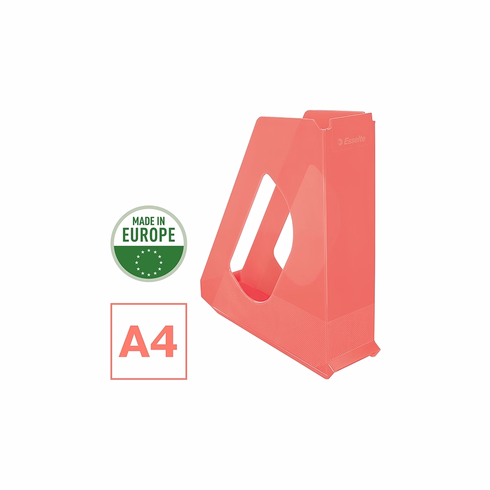 Irattartó papucs ESSELTE Colour Breeze 68 mm műanyag áttetsző korall