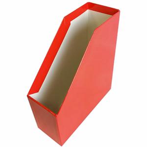 Irattartó papucs FORTUNA Elegant 90 mm karton fóliás piros