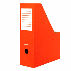 Irattartó papucs NEBULO 80 mm karton összehajtható piros