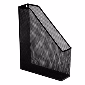 Irattartó papucs fémhálós 75 mm fekete