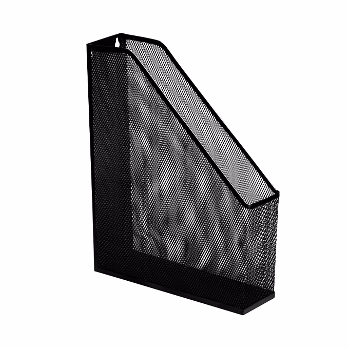 Irattartó papucs fémhálós 75 mm fekete