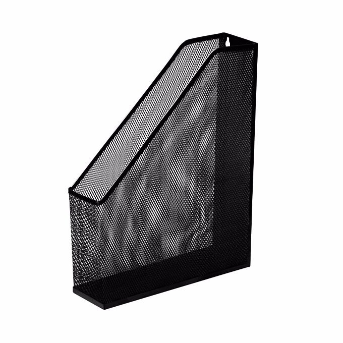 Irattartó papucs fémhálós 75 mm fekete