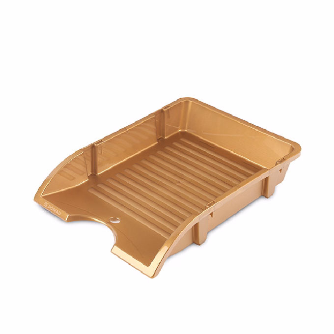 Irattartó tálca DONAU A/4 műanyag törhetetlen arany