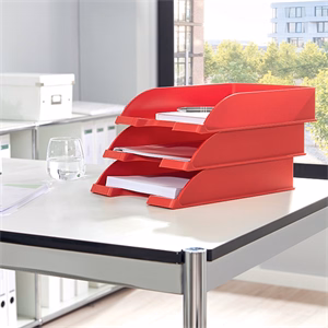 Irattartó tálca LEITZ Plus piros