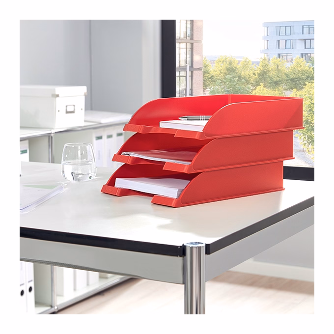 Irattartó tálca LEITZ Plus piros