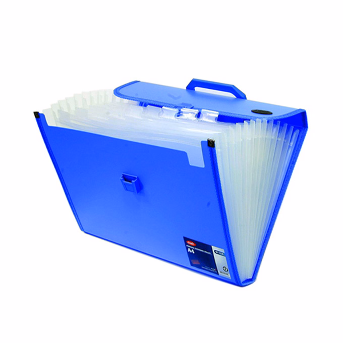 Irattartó táska EAGLE 12 részes harmónikás kék