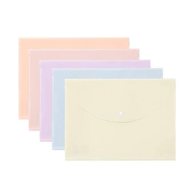 Irattasak DELI Colorful A/4 PP patentos vegyes pasztell színekben