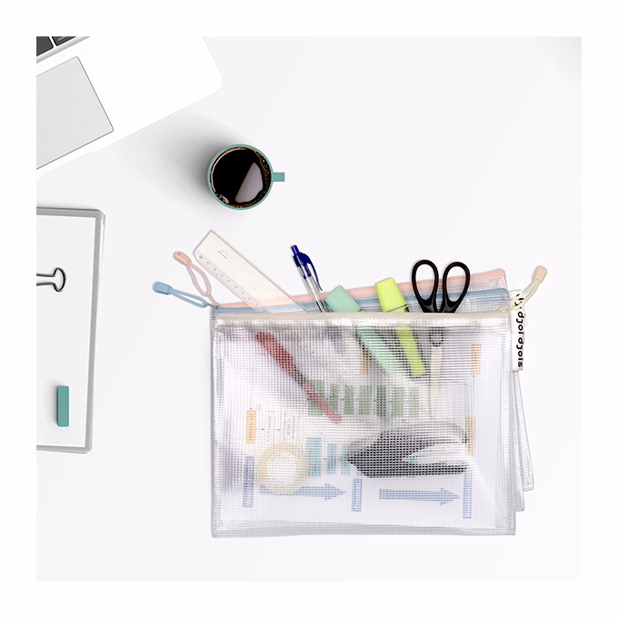 Irattasak DJOIS A/4 cipzáras pasztell színekben