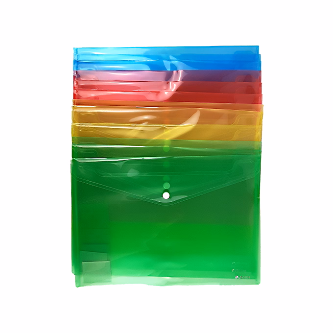 Irattasak OPTIMA A/4 patentos átlátszó színes vegyes 12 darabos
